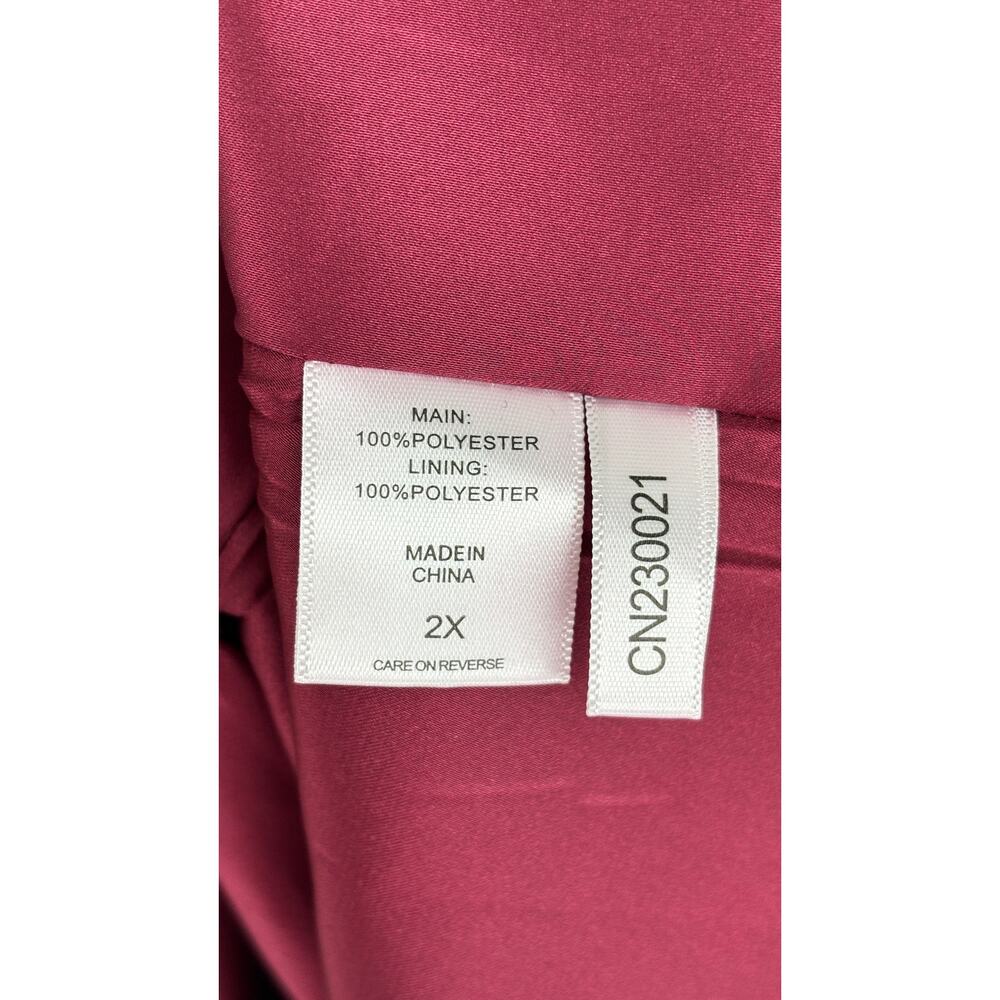 New York & Company Sleeveless Striped Jacquard A-Line Dress Womens Plus Size 2X - Picture 8 of 10